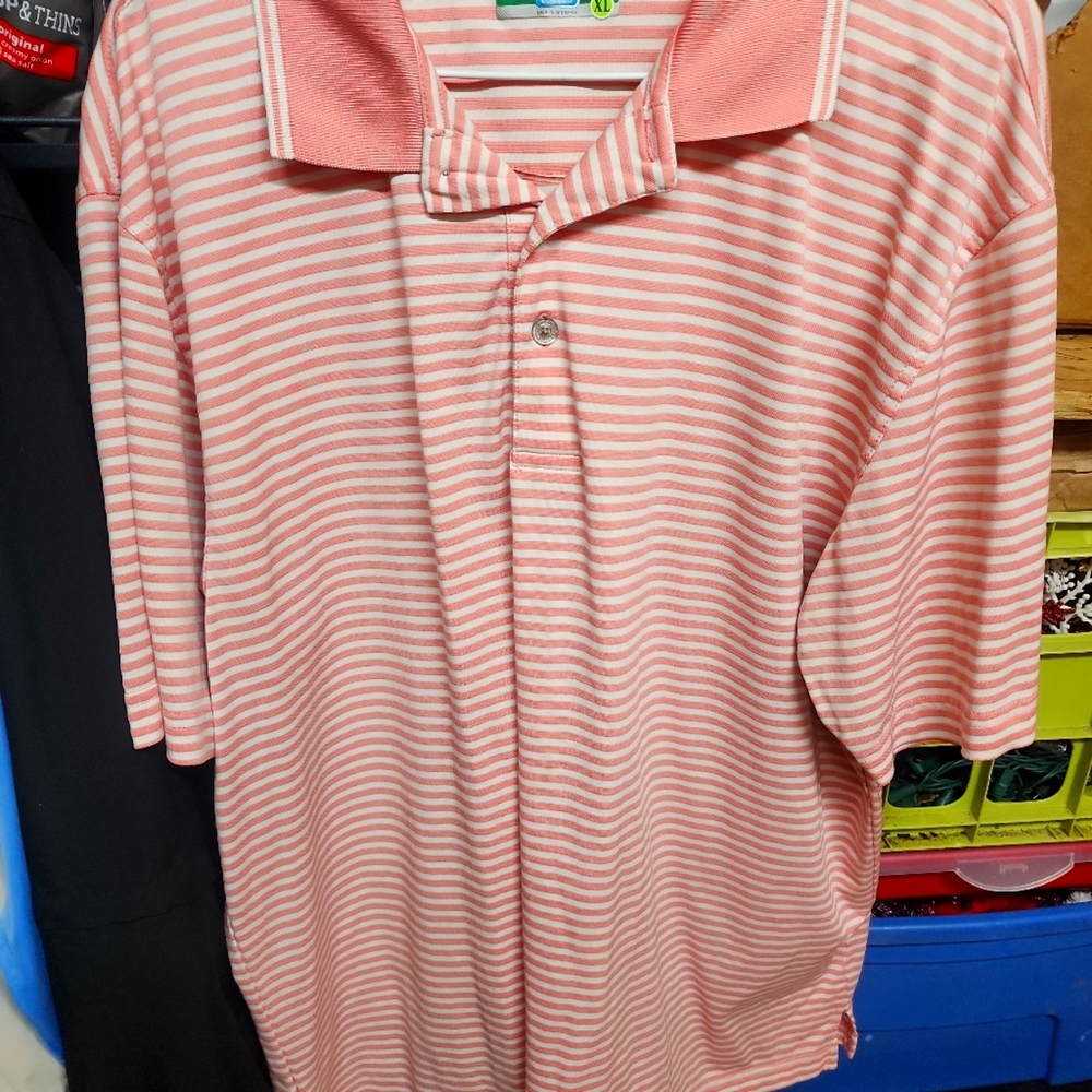 Pro touring peach golf shirt XL